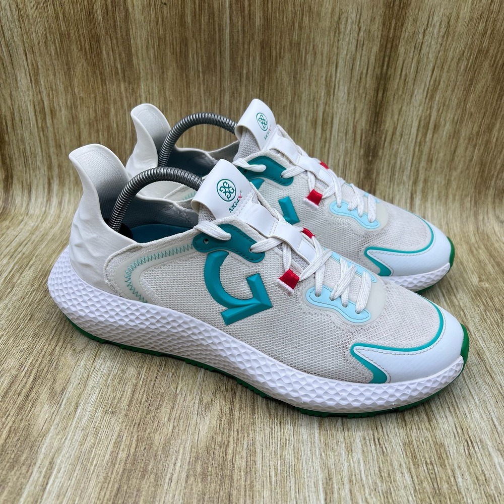G/FORE MG4X2 Knit Hybrid Golf Shoes Womens Size 11 White Turquoise Cross Trainer